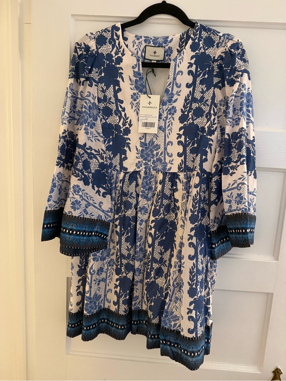Tuckernuck Blue and White Floral Mini Dress